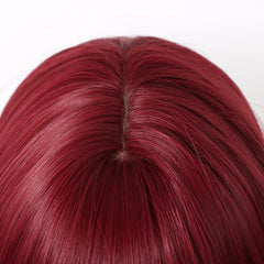 Wine Red with Bangs Long Staight 26