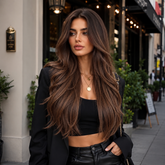 AuraTress MONO Espresso Melt Brown Long Layers 24