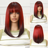 Ruby Red with Dark Ends Medium Straight 14