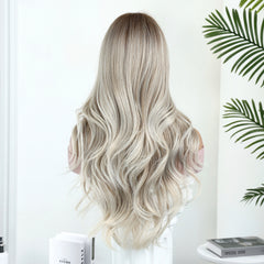 Ash Blonde Long Wave Wig 24