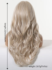 LaceFront Moonstone Blonde Long Layered Waves 22