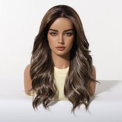 AuraTress MONO Rich Mocha Brown Long Waves 22