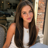 AuraTress MONO Espresso Brown Long Straight Layers 22