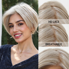 AuraTress MONO Blonde Medium Bob Straight 8