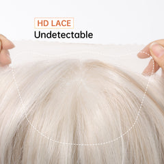 Lace Front Silvery Blonde Long Curly 22