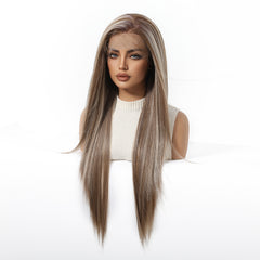 LaceFront Ash Beige Blonde Long Straight 30