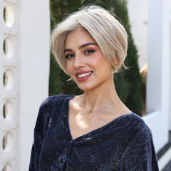 AuraTress MONO Blonde Medium Bob Straight 8