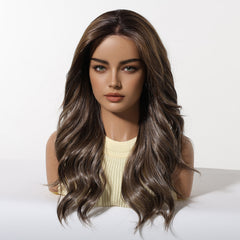 AuraTress MONO Rich Mocha Brown Long Waves 22