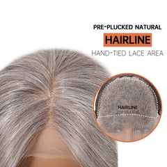 LaceFront Silver Ash Blonde Straight 22