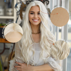 LaceFront White Long Curly 28