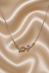 Silver Leaf Necklace