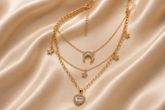 Moon & Heart Necklace
