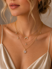 Moon & Heart Necklace
