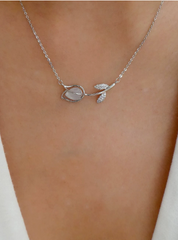 Silver Leaf Necklace
