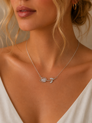 Silver Leaf Necklace