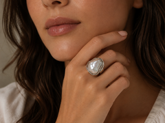 Silver Pearl Ring