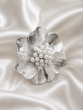 Silver Blossom Pearl Ring