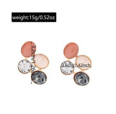 Amber Noir Elegance Earrings