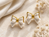 Golden Grace Bow Earrings