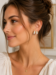 Golden Grace Bow Earrings