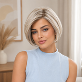 AuraTress MONO Champagne Blonde Layered Pixie Bob 8