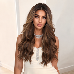 LaceFront Chocolate Caramel Long Soft Waves 24