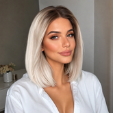LaceFront Blonde Medium Bob 12