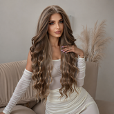 LaceFront Brown & Blonde Extra Long Wavy 30