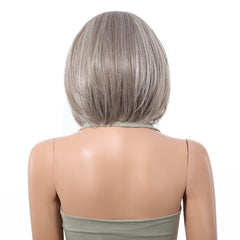 LaceFront Silver Ash Blonde Medium Layered Bob 10