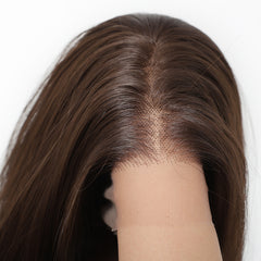 LaceFront Rich Espresso Brown Long Layered Blowout 18
