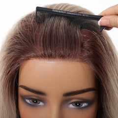 AuraTress MONO Wine Red Roots to Blonde Long Curly 16