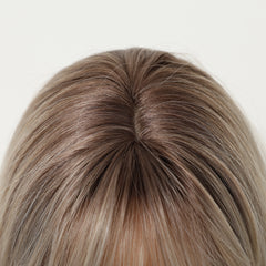 Rooted Champagne Blonde Long Wavy Hair 24