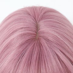 Pastel Pink with Bangs Long Waves 24