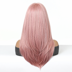 Soft Rose Pink with Wispy Bangs 20