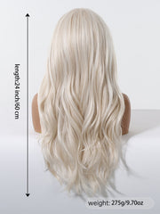 LaceFront Pearl Blonde Long Soft Wave 24