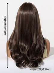 AuraTress MONO Dark Brown Long Layered Waves 22