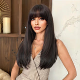 Dark Chocolate Brown Long Straight 22
