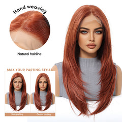 LaceFront Copper Auburn Soft Layers 22