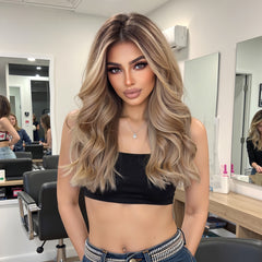 AuraTress MONO Blonde Long Curly 18