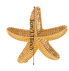 Gold Starfish Earrings