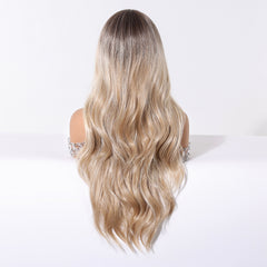 Lace Front Brown & Blonde Extra Long Curly 26