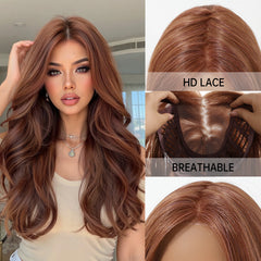 AuraTress MONO Red Brown Long Wavy 20