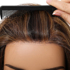 AuraTress MONO Brown & Gold Long Curly 22