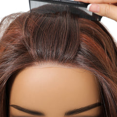 AuraTress MONO Red & Brown Medium  Curly 16