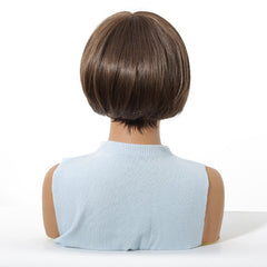 AuraTress MONO Brown Short Bob Straight 8