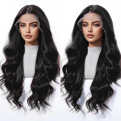 LaceFront Midnight Black Soft Glam Waves 28