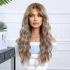 Ash Beige Blonde Long Wavy 24
