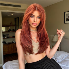 LaceFront Copper Auburn Soft Layers 22