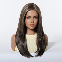 AuraTress MONO Espresso Brown Long Straight Layers 22