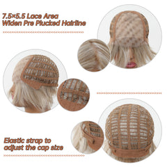 AuraTress MONO Blonde Medium Bob Straight 8